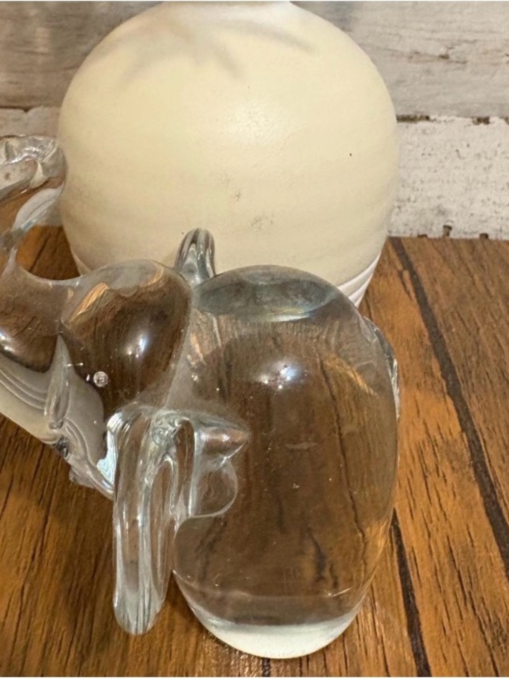 Crystal Art Glass Elephant/Paperweight